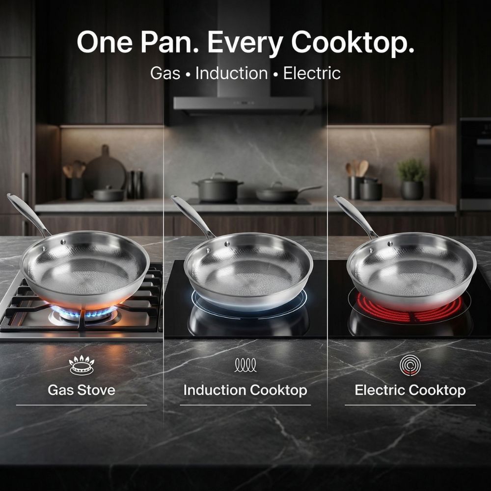 Titanium Kitchen Cookware Collection – Non-Stick Pots and Pans