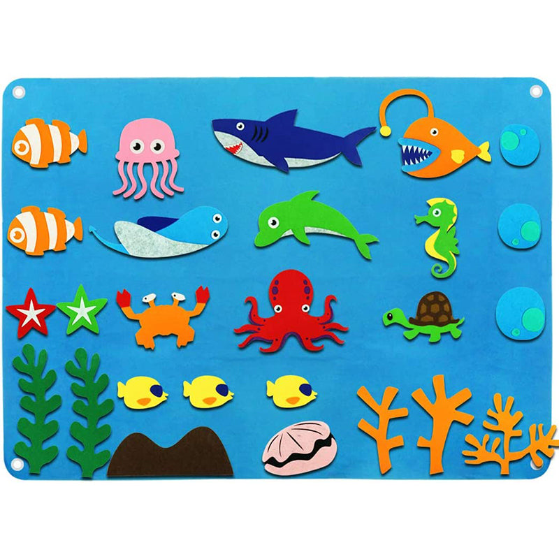 Educational Felt Playsets Inspired by Montessori Principles