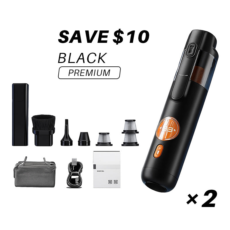 Handheld Vacuum Cleaner for Effortless Cleaning with 5 Versatile Attachments