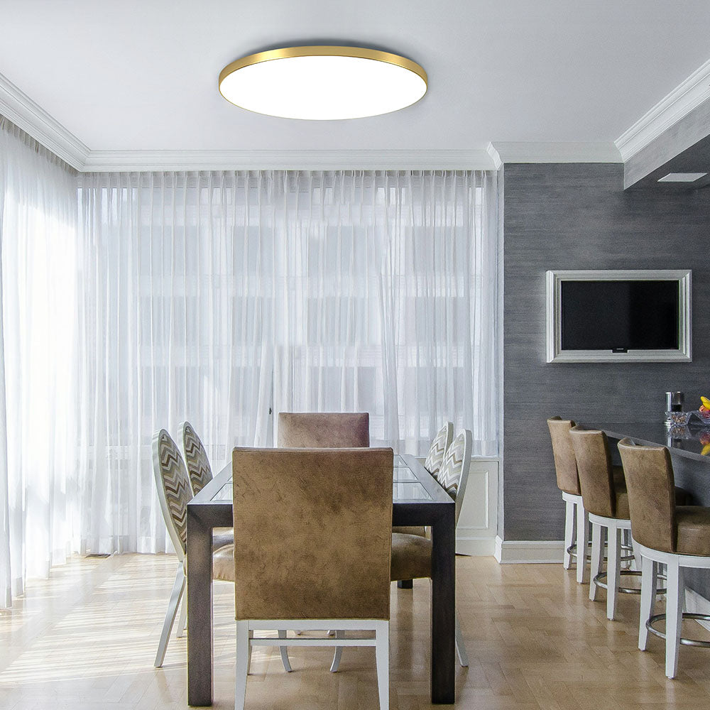 Minimalist Round LED Flush Mount Ceiling Light for Modern Kitchens