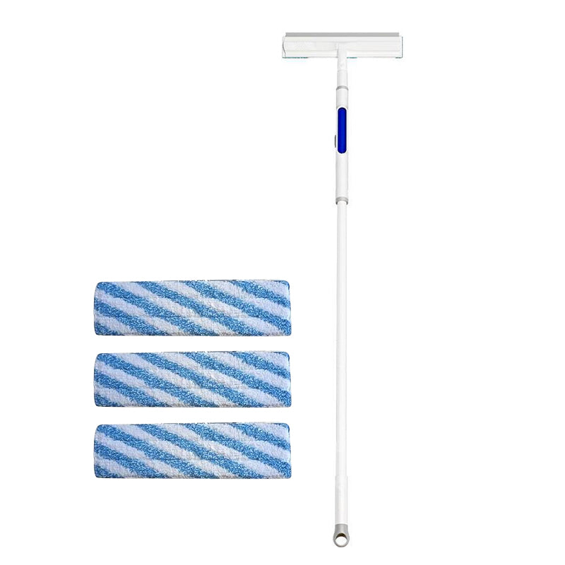 Extendable Window Cleaner with Dual Wiper System for Streak-Free Shine
