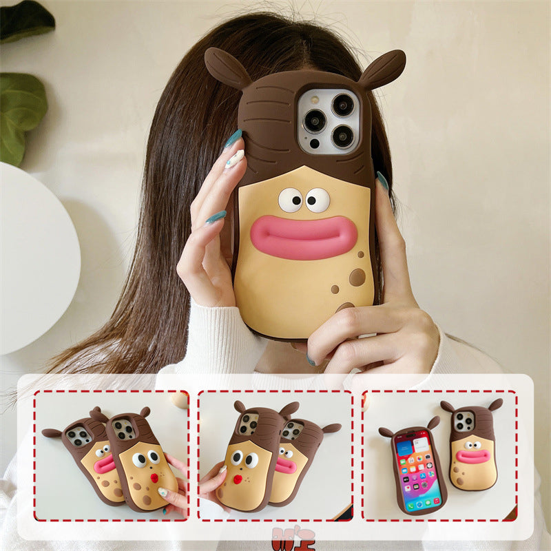 Cartoon Frog Phone Case – Charming Gift Option