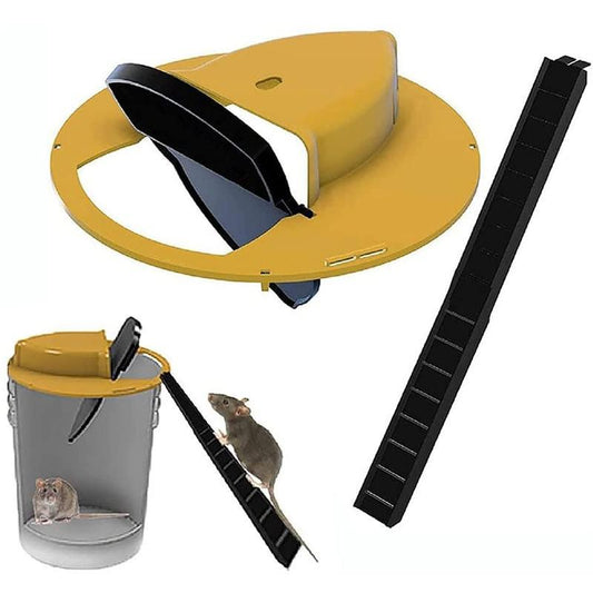 Flip and Slide Bucket Lid with Auto Reset – Rodent Trap