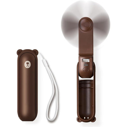 Portable 3-in-1 Mini Fan – USB Rechargeable, Foldable for Travel & Outdoors