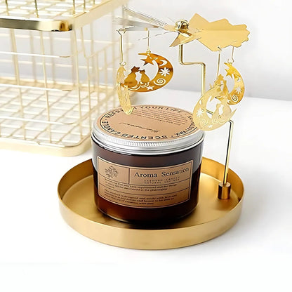 Elegant Gold-Plated Serving Tray for Home Décor