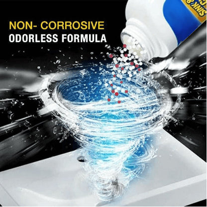 Powerful Drain Cleaner Powder with Active Foam | Eliminates Grease, Hair & Blockages | Odor Neutralization | Ideal for Sinks, Showers & Balconies
