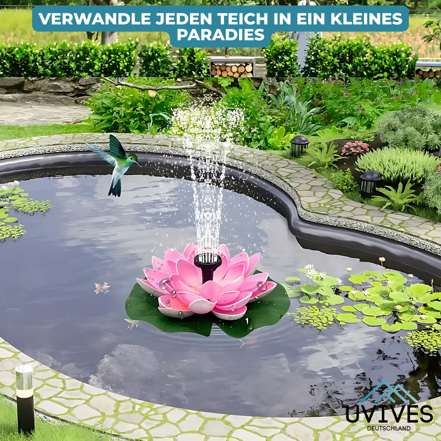 Solar Fountain for Your Garden – Sun-Activated Water Feature