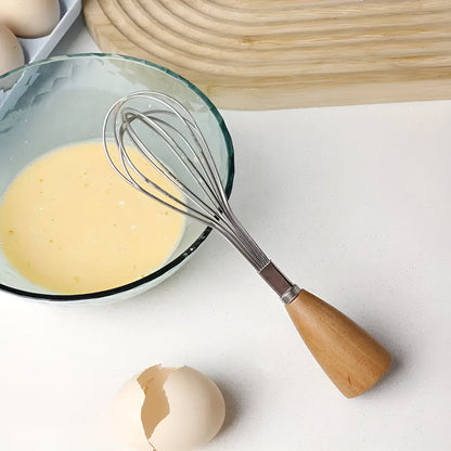 Mini Whisk with Wooden Handle