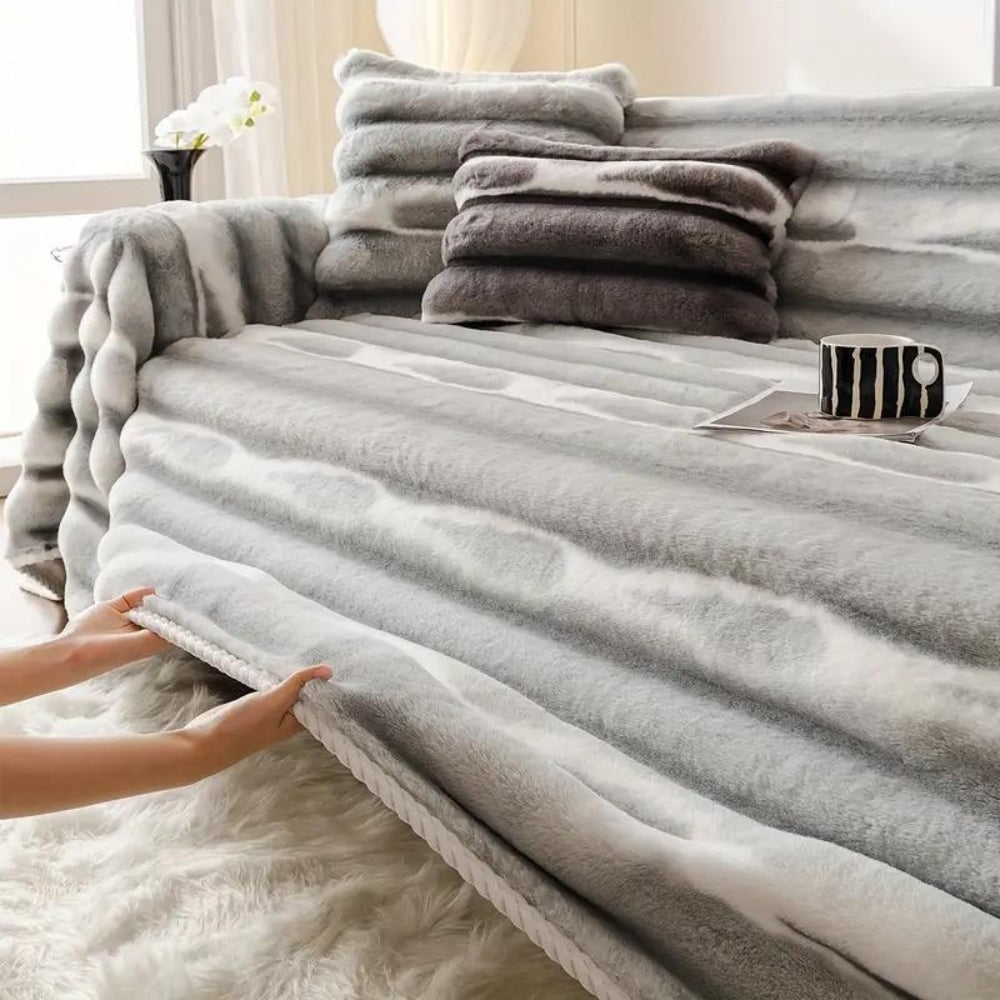 Luxurious Plush Sofa Protector for Ultimate Comfort