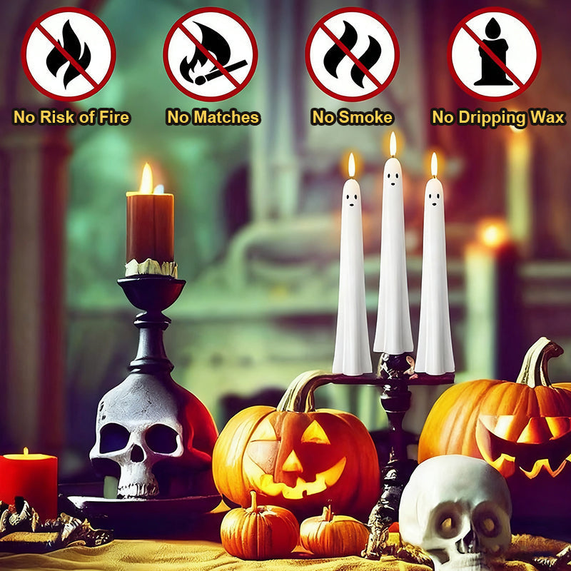 Remote-Controlled 3D Candle with Flame – SpookGlow Light