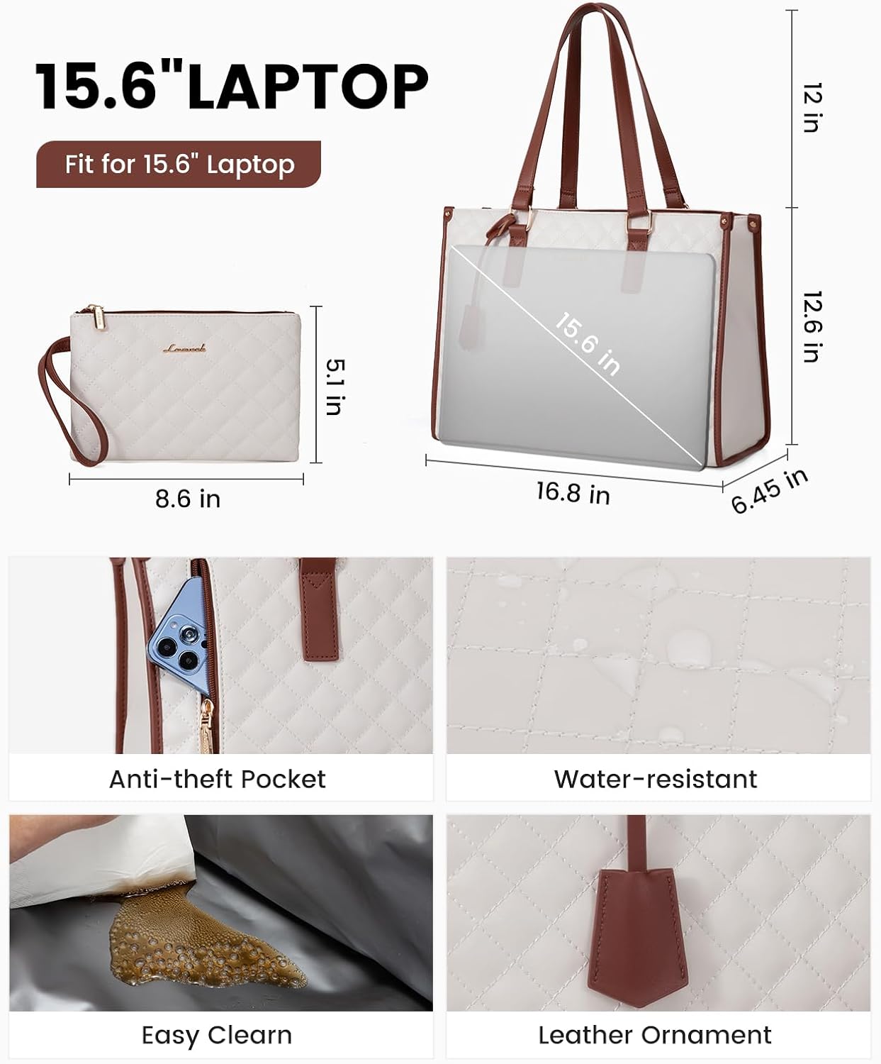 Versatile 3-in-1 Tote for Modern Women