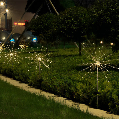 Set of 2 Solar Starburst Lights with 200 LEDs and 8 Lighting Modes