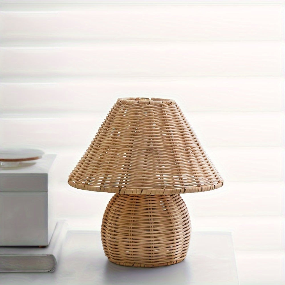 Eco-Chic Rattan Illuminator for Home Ambiance