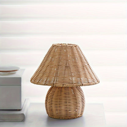 Eco-Chic Rattan Illuminator for Home Ambiance