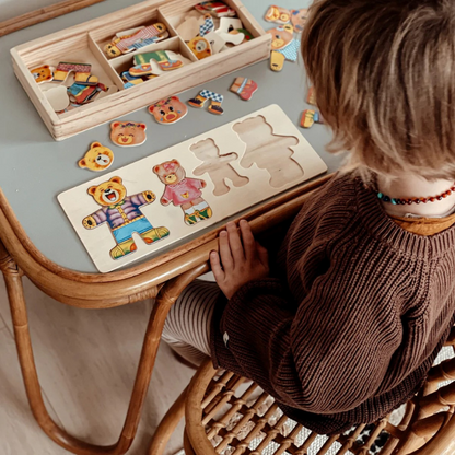 Creative Bear Dress-Up Wooden Puzzle