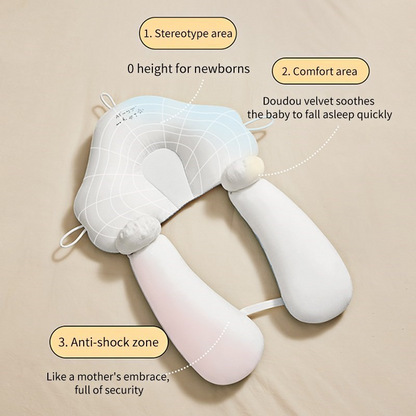 Ergonomic Baby Sleep Pillow for Healthy Rest and Head Protection