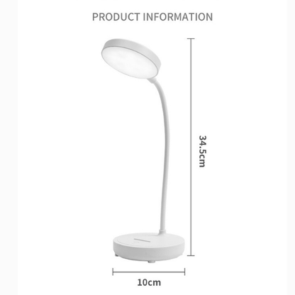Touch-Controlled LED Desk Lamp with Adjustable Brightness Settings
