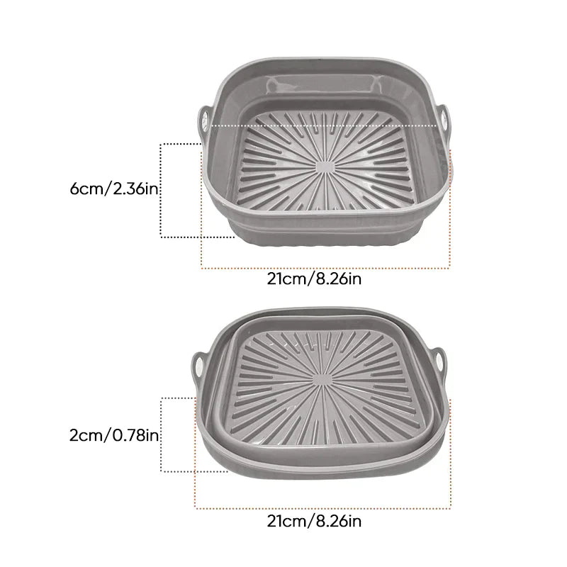 Foldable Silicone Grilling Mat for Air Fryers
