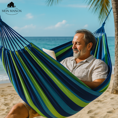 Sustainable Canvas Hammock with Non-Slip Design, Capacity 200 kg