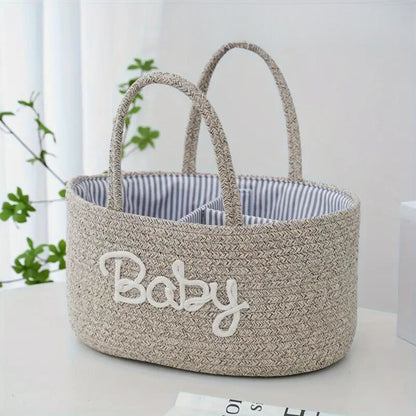 Chic Cotton Rope Organizer for Baby Essentials