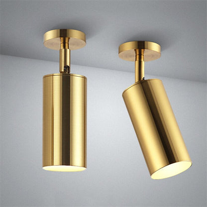 Nordic Style Brass Gold LED Spotlight - 5W/10W Lamp