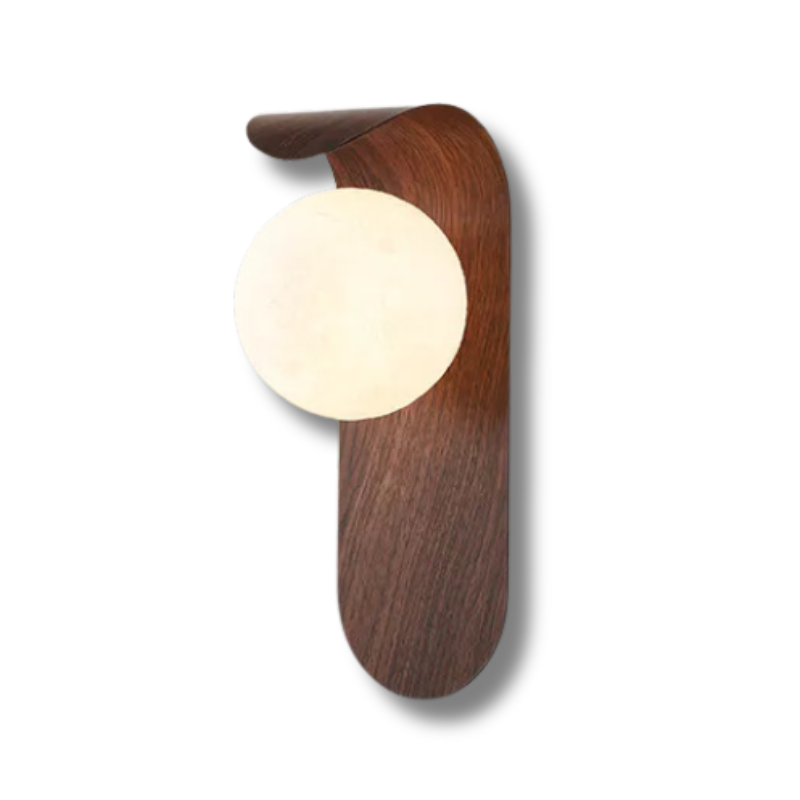 Chic Walnut Wall Lamp – LuxeWood Design for Unique Ambiances