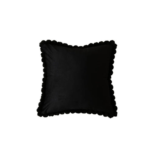 Chic Velvet Cushion Cover with Fun Trim