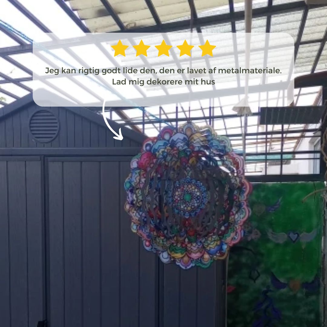 Vibrant 3D Whirling Mandala Decor