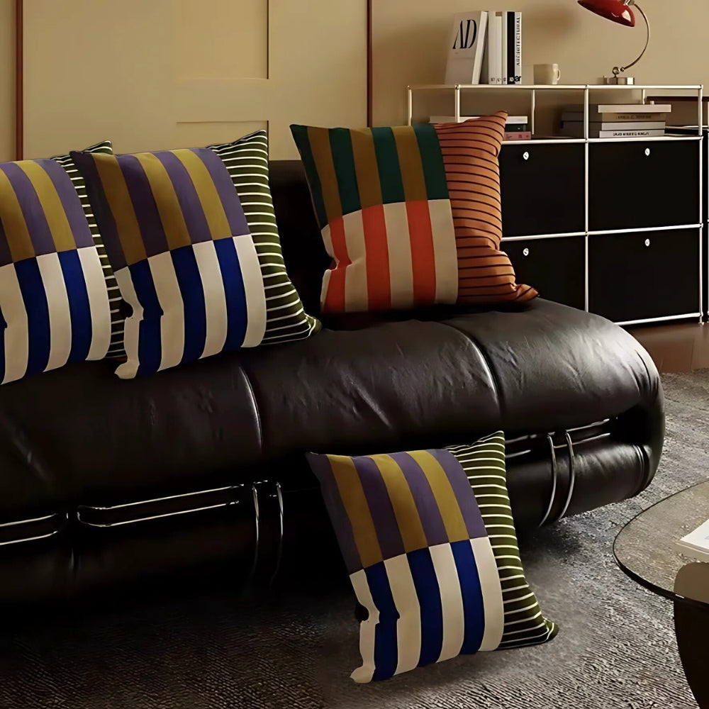 Chic Striped Throw Pillow Cover for Modern Homes