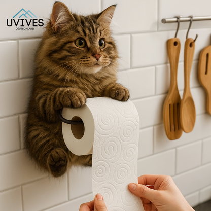 Cat-Themed Toilet Paper Holder