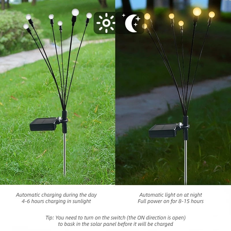Enchanting Solar Motion Garden Lights - Set of 2