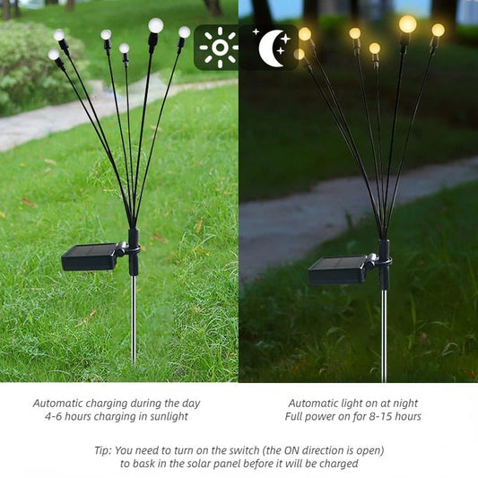 Enchanting Solar Motion Garden Lights - Set of 2