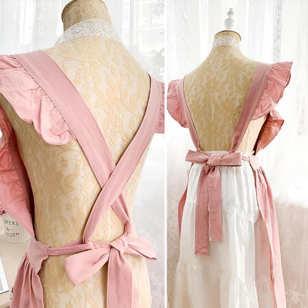 Chic Comfort Ruffle Apron for Home and Garden