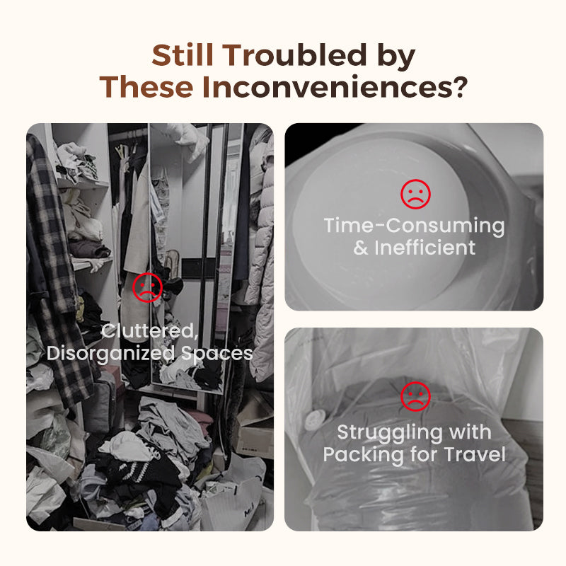 SpaceSaver Vacuum Storage Bags for Clothes & Bedding | Airtight, Reusable & Compact for Home & Travel