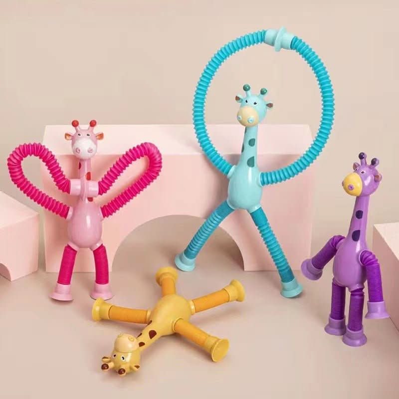 Expandable Suction Cup Toy for Creative Kids – FlexiGiraffe Design