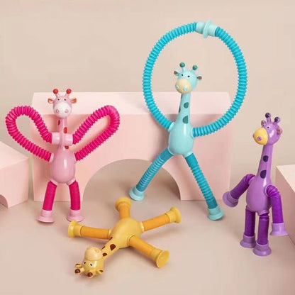 Expandable Suction Cup Toy for Creative Kids – FlexiGiraffe Design