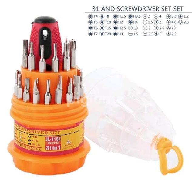 31-Piece Screwdriver Kit with Multiple Heads
