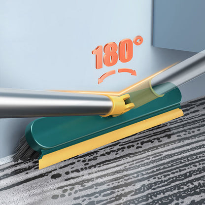 Dual-Function Floor Scrubber with Ergonomic Handle