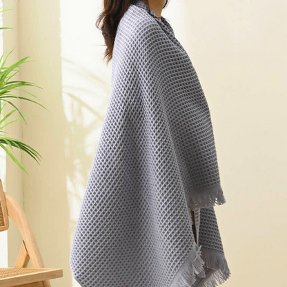 Luxurious Cotton Waffle Bath Towel & Shawl