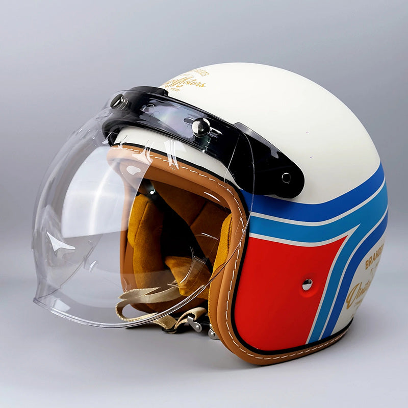 Timeless Motorcycle Helmet - Approved by DOT and ECE