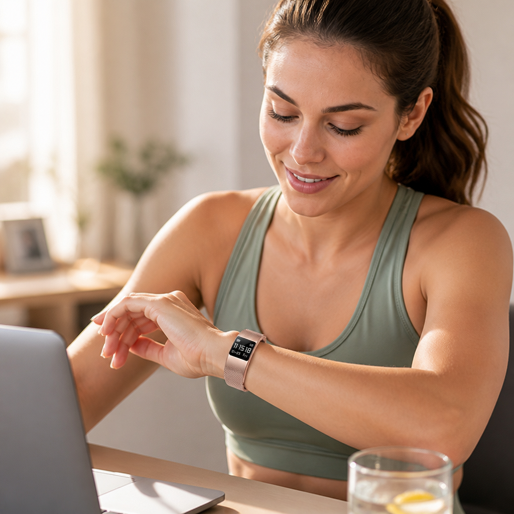 Sleek Waterproof Health Monitoring Smartband