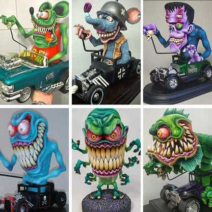 Large Monster Figurines with Open Mouth - Decorative Statues