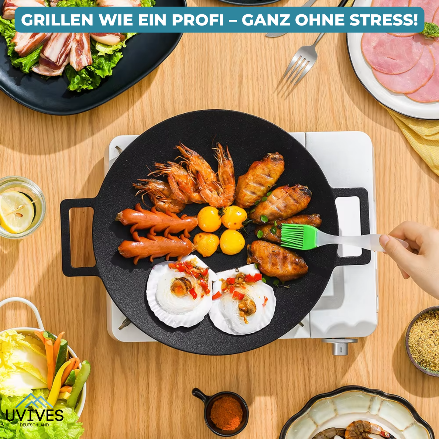 Non-Stick Stone Grill Pan - Last Day Discount