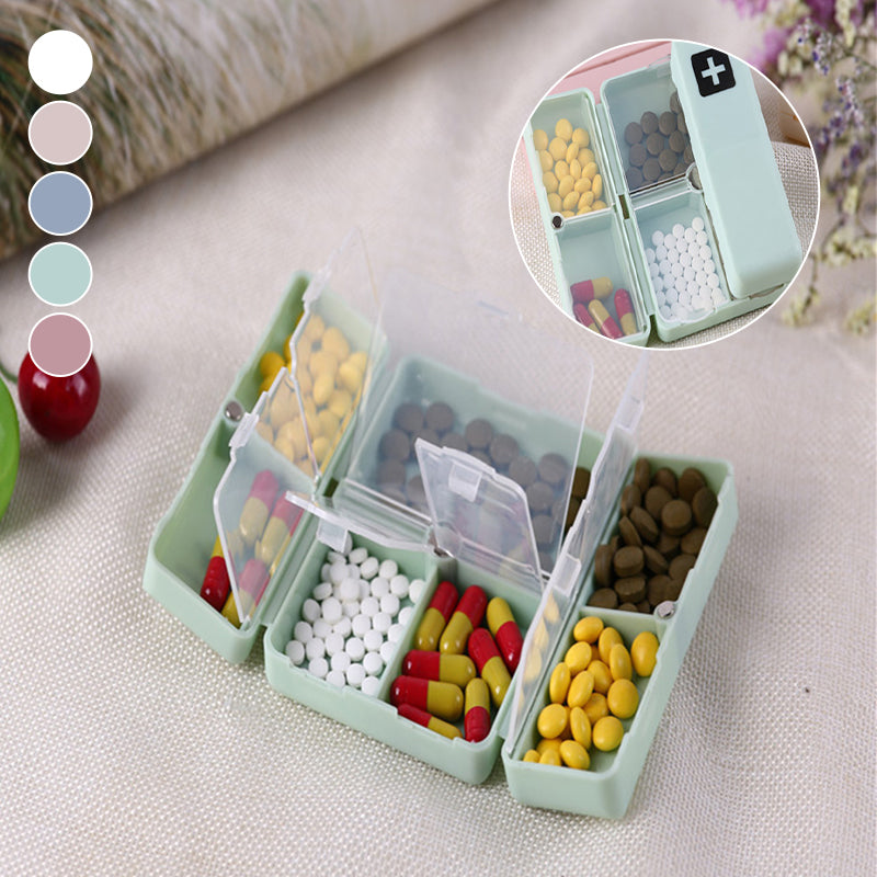 Portable Medication Organizer with 7 Compartments
