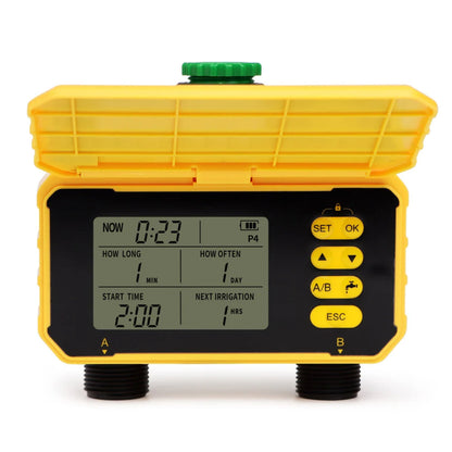 Automatic Irrigation Timer with Solar App Control - Dual Outlet Watering
