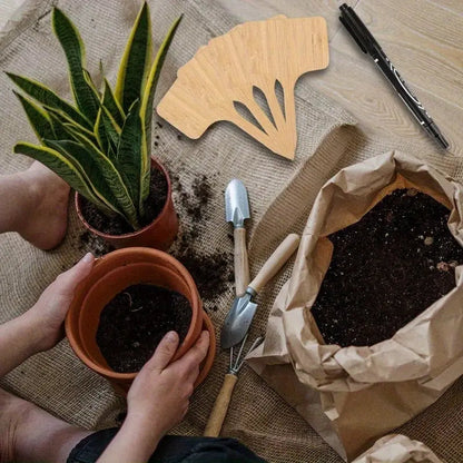 Reusable Wooden Plant Care Labels – Never Forget Your Plants