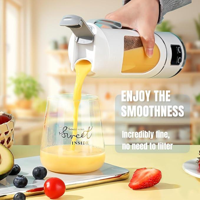 Smart Juicer Blender with Leak-Proof Design and LED for Smoothies and Baby Food