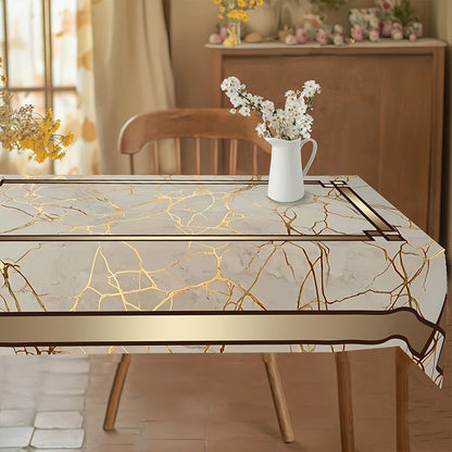 Elegant Table Style with Effortless Spill Protection – Marble Design