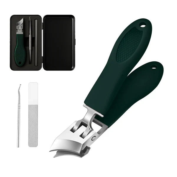 Ergonomic Nail Clipper with Protective Shield – NailMaster Pro