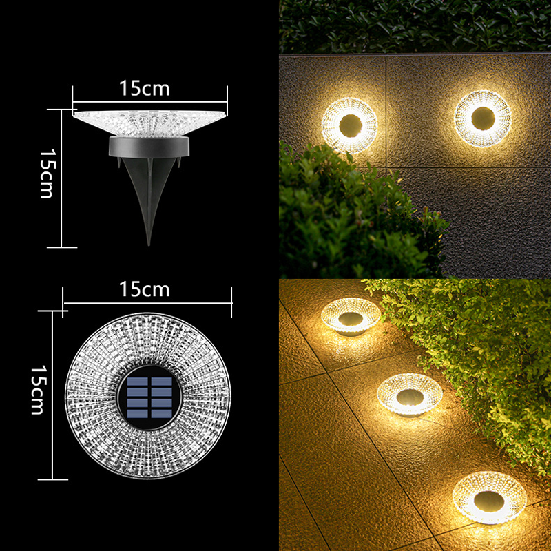 Solar-Powered Garden Glow Light - Effortless Outdoor Illumination